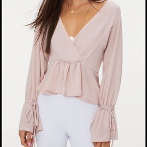 NWT PrettyLittleThing Chiffon Blouse